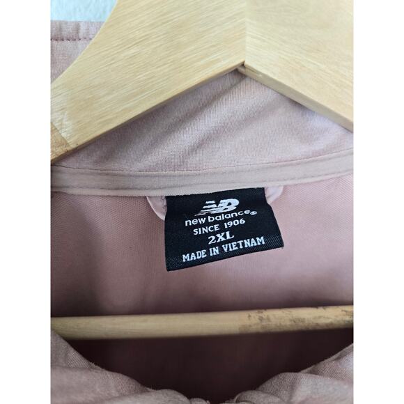 New Balance Pink Quilted Jacket 2XL Lightweight Activewear Zip-Up Coat Gorpcore - Picture 4 of 7
